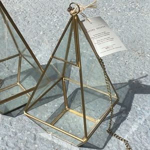 New SET (2) succulent terrarium hanging plant Home Essentials The Nature Shoppe